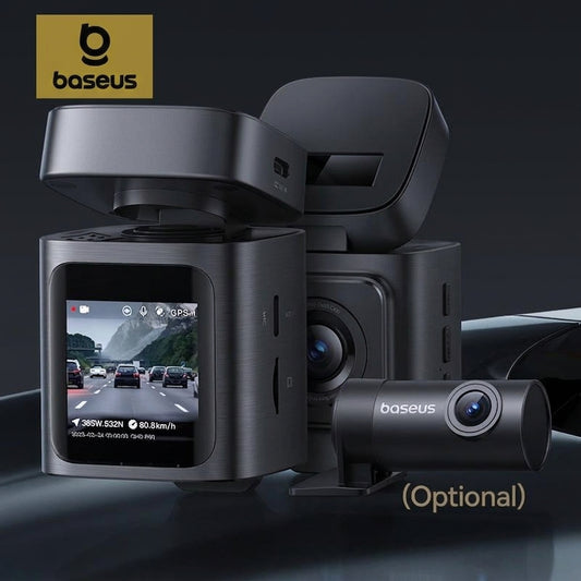 Baseus PrimeTrip VD1 Dash Cam - 3K Front + 1080P Rear with GPS & WiFi