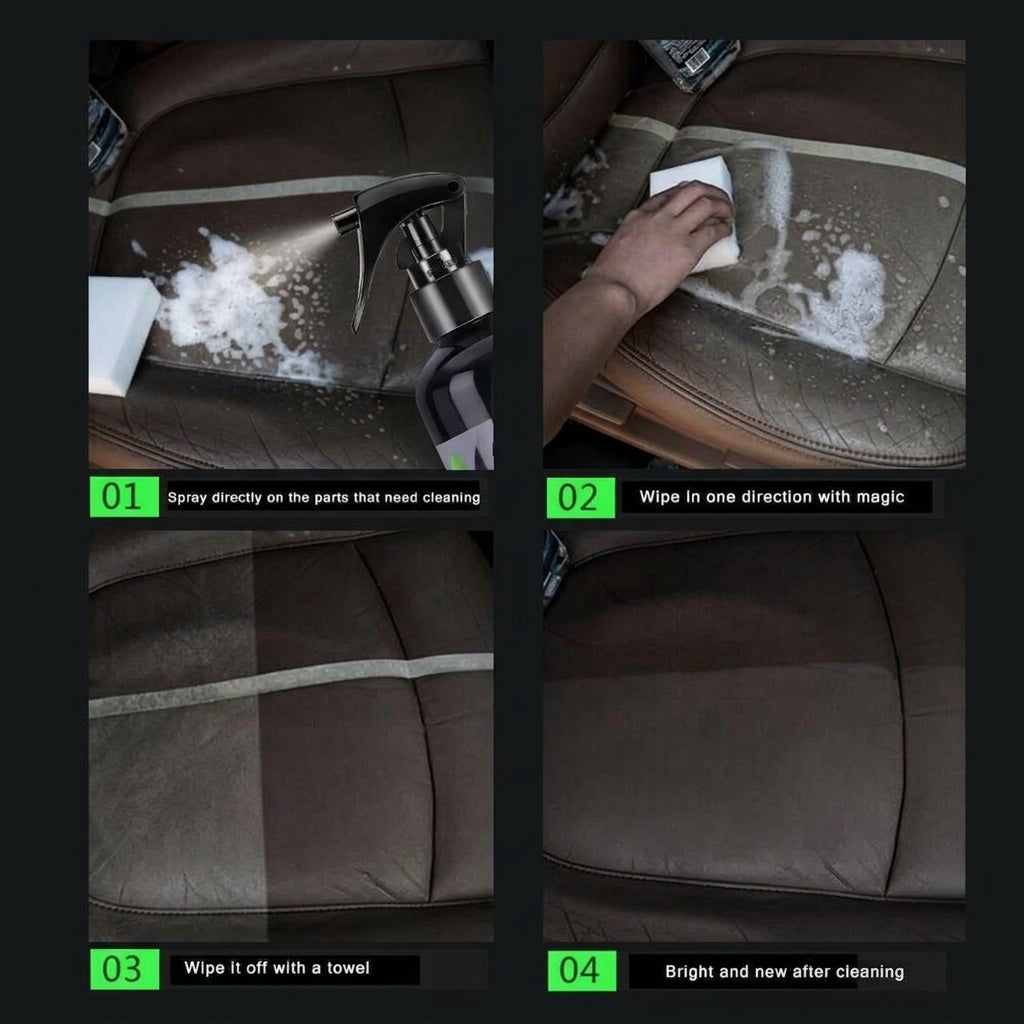 Car Interior Cleaner Foam Spray - Fabric, Upholstery & Leather Seat Cleaner