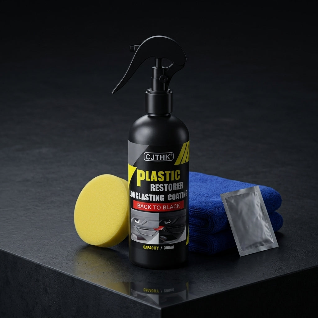 Car Plastic Restorer & Color Reviver - Interior & Exterior Coating Gel, Lasts 3-4 Years