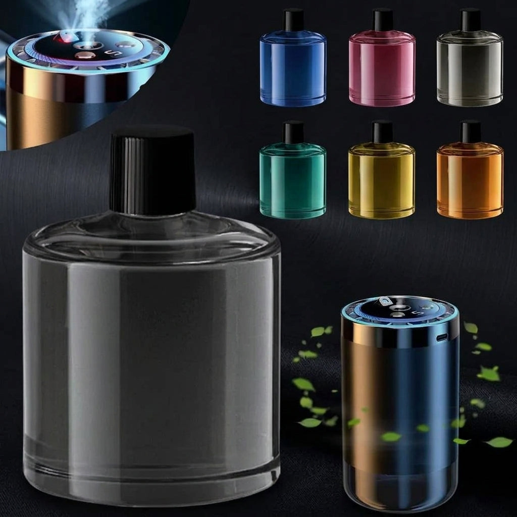 Car Humidifier & Air Freshener - Colorful Aroma Diffuser with Light