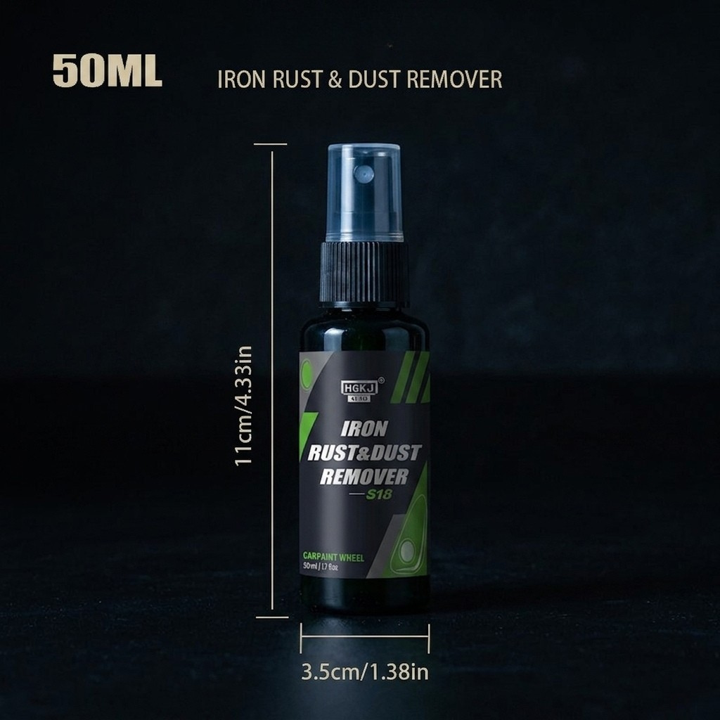 Iron Rust & Dust Remover Spray for Wheels & Tires - Iron Powder Remover for Car