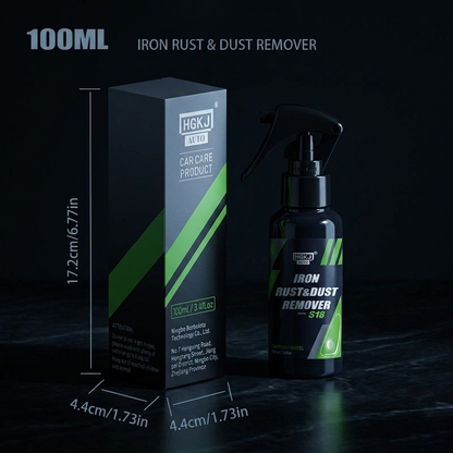 Iron Rust & Dust Remover Spray for Wheels & Tires - Iron Powder Remover for Car