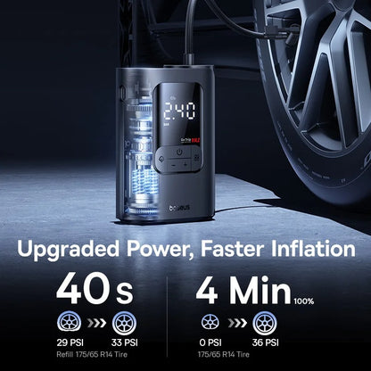 Baseus GoTrip VA1 Max Cordless Tire Inflator 7500mAh for Car