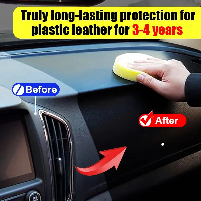 Car Plastic Restorer & Color Reviver - Interior & Exterior Coating Gel, Lasts 3-4 Years