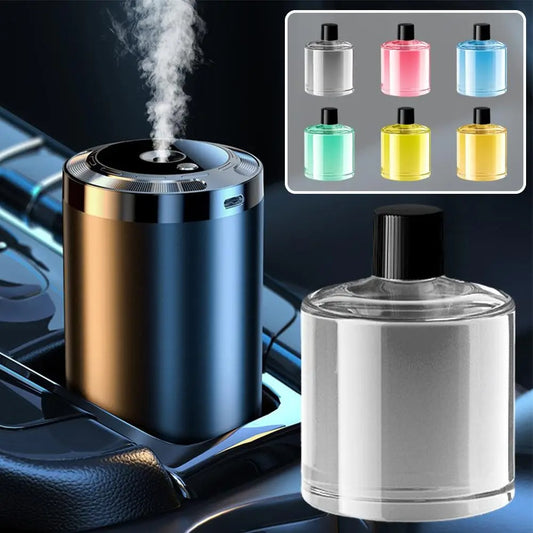 Car Humidifier & Air Freshener - Colorful Aroma Diffuser with Light